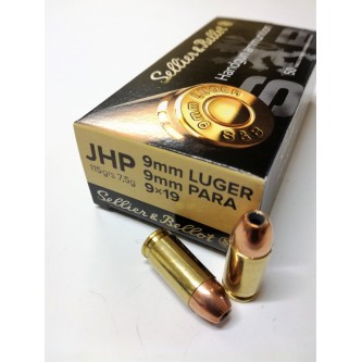9mm LUGER JHP S&B 8G