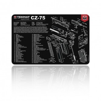 TekMat - Mata do czyszczenia broni - CZ-75 - 27x43cm - TEK-R17-CZ75